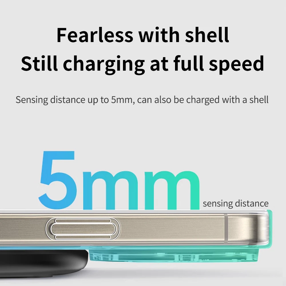 Desktop 100W Phone Wireless Charger Pad For iPhone 17 16 15 14 13 12 Samsung Xiaomi 17 Pro Max Airpods Pro Fast Charging Station