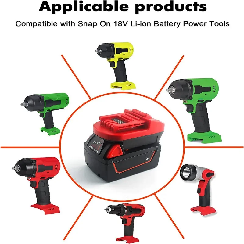 Replacement for Dewalt for Milwaukee DM18SNAP Battery To Snapshot