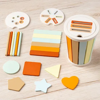 Wooden Color and Shape Matching Educational Toy for Kids