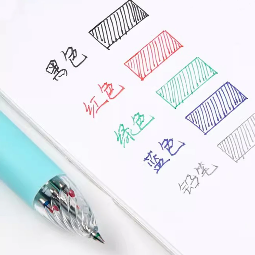 Japan Zebra 5-in-1 Multi-function Pen J4SA11 0.5mm Four-color Gel Pen + 0.5mm Mechanical Pencil Switch Art Stationery Freely
