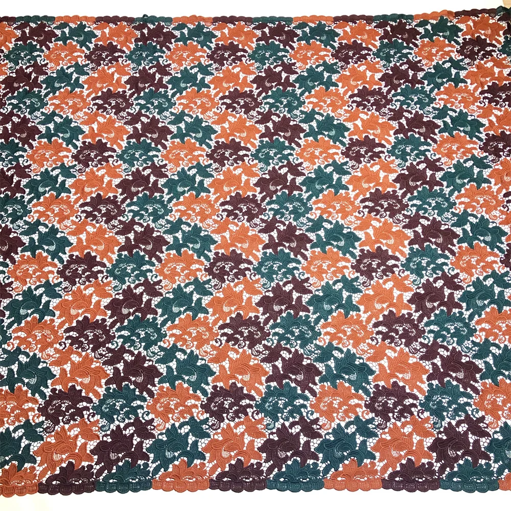Neuer Stil Afrika Spitzenstoff 2025 Hochwertige Spitze Wasserlösliche Bestickte Modische Weiche Spitzenstoffe 5 Yards – Detail 15
