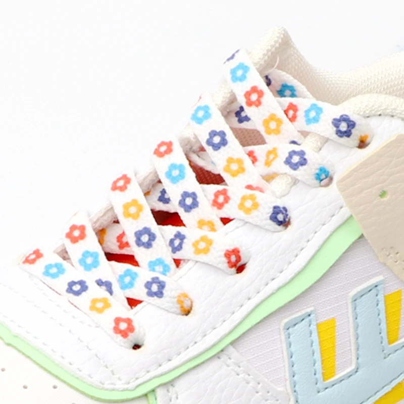 

Heart Love Shoe Laces Flowers Little Daisies Sakura Shoe Lace Flat Shoelaces for Sneakers AF1 High-top Canvas Shoelace for Shoe