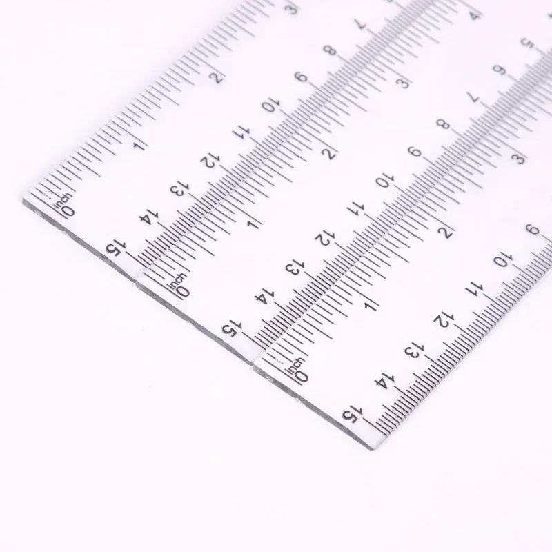 Transparent Plastic Ruler Set – 15cm, 20cm & 30cm Rulers for School & Office - Image 6