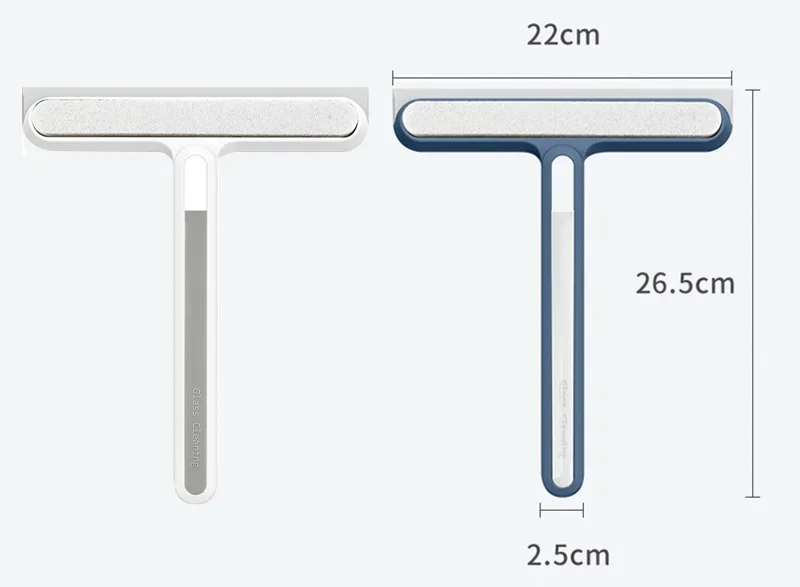 Window Glass Wiper Cleaner, Home Mirror Glass Scraper, Bathroom Mirror Silicone Spatula Shower Squeegee Household Cleaning Tools