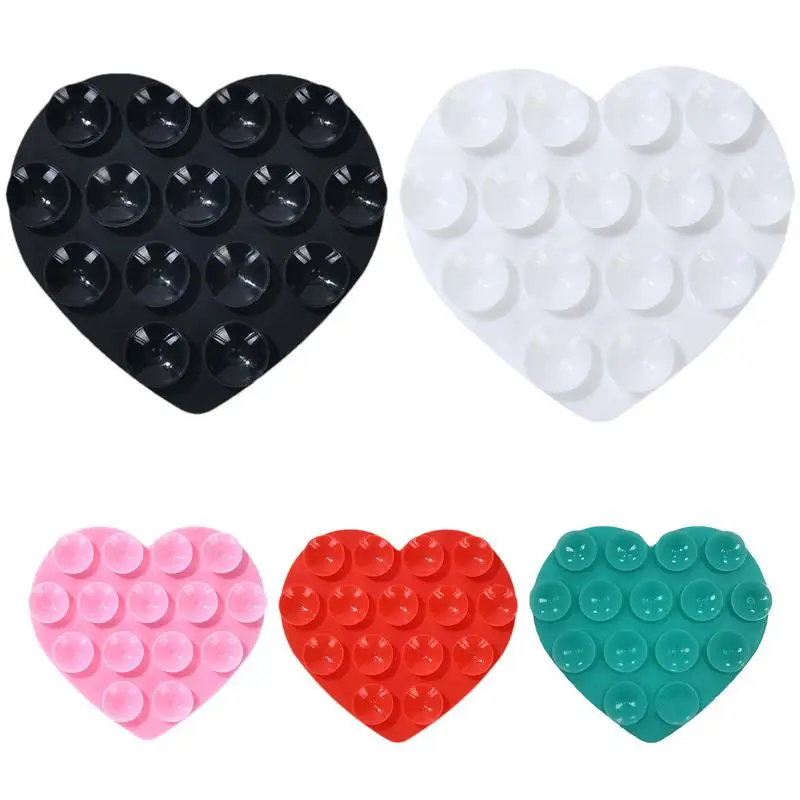 Heart Suction Cup Phone Mount for Stable Use