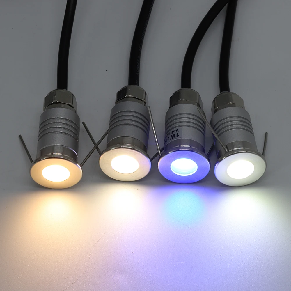 LED Mini Garden Spotlight Wall Light IP67 Waterproof Underground Light for Lawn Patio Yard Walkway Patio Stair Step Deck Lamp 4