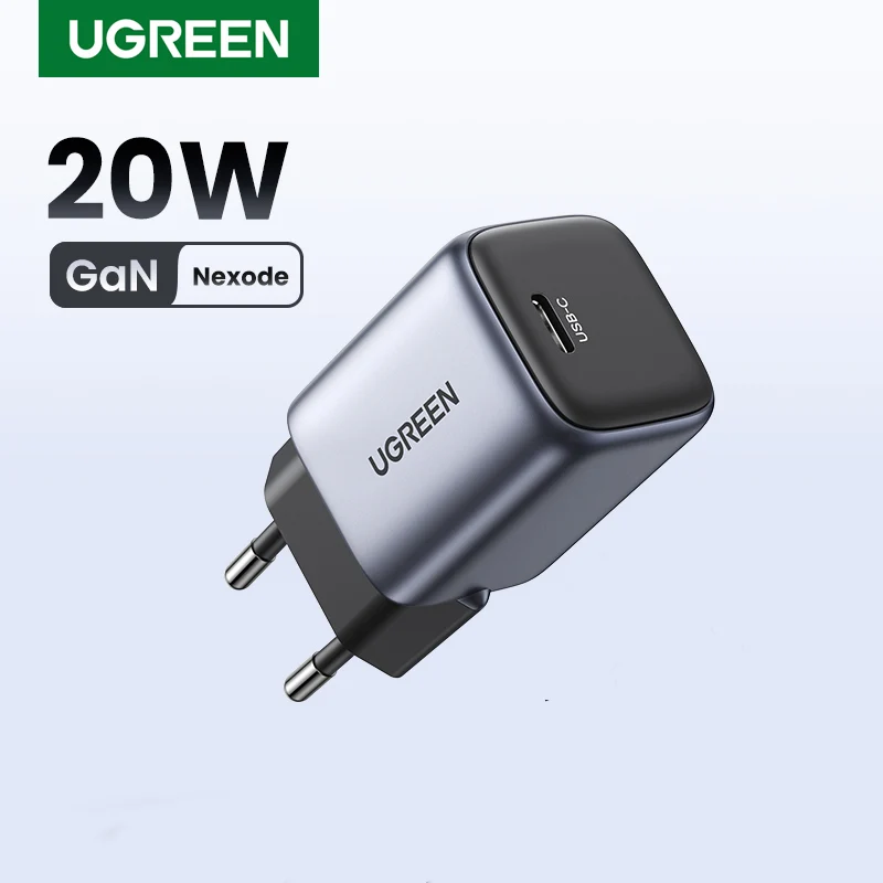 

UGREEN 20W GaN Charger PD Fast USB Type C Charger USB C PD 3.0 QC 3.0 Quick Charging For iPhone 15 14 13 12 11 Pro Max