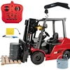 2.4g Rc Remote Control Forklift Toy 1/8 Forklift Truck Auto Demonstration Led Light Car Cool Model Kids Christmas Toys Boy Gifts 4