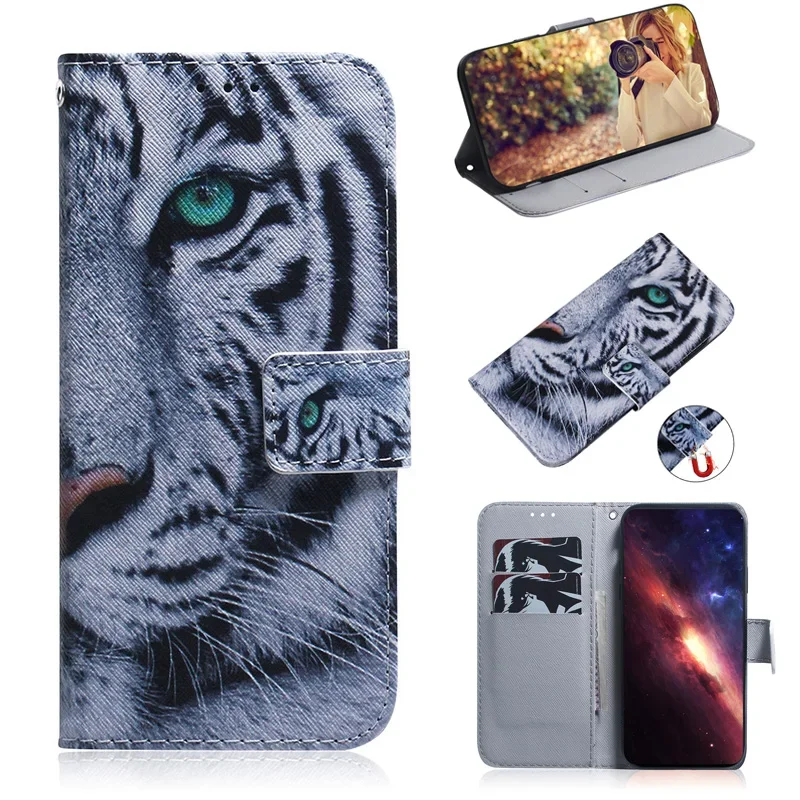 Elegant Painted Flip Leather Magnetic Phone Case – Premium Protection Cover with Stylish Design