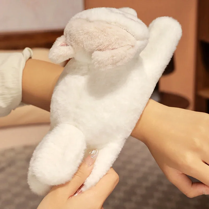 Lovely Animal Cat Slap Snap Wrap Wristband Bracelet Hug Cat