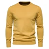 2023 New Winter Thickness Pullover Men O-neck Solid Color Long Sleeve Warm Slim Sweaters Men Men's Sweater Pull Male Clothing 1