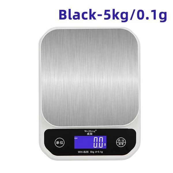 Waterproof Stainless Steel Digital Kitchen Scale with USB Charging and LCD Display