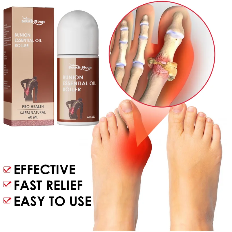 

60ml-Bunion Essential Oil Roller Pain Relief Massage Roller Relieve Inflammation Joint Correction of Thumb Valgus Foot Care