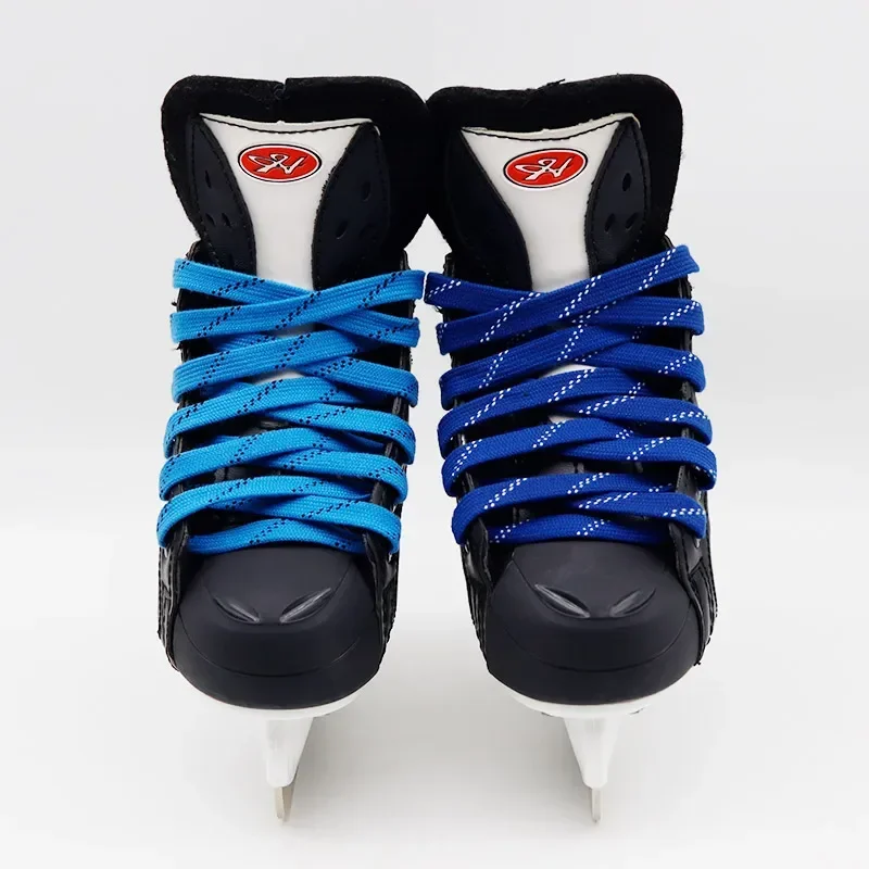 1cm Waxed Ice Hockey Shoelaces Skate Laces Dual Layer Braid 23-70 Inch for Sports Roller Derby Skates Boots Ice Hockey Shoes shoelaces without ties shoe laces