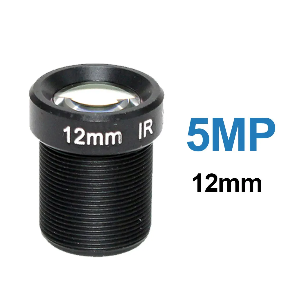 CCTV Camera Lens 5 Mega Pixel M12 X P0.5 Mount 1/2.5" F2.0 12MM 16MM 25MM Optional for Security IP Cameras/Sports Cam camera lens