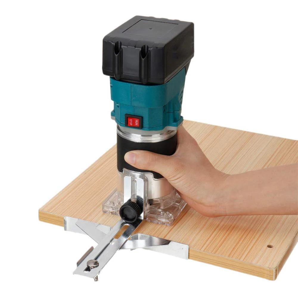 Cordless Lithium Electric Trimmer Woodworking Engraving Slotting Trimming Milling Machine Wood Router For Makita 18V Battery