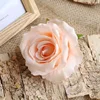20PCS 10CM Artificial Silk Flowers Heads Red White Rose Flowers Bulk for Craft Wedding Bouquets Centerpieces Decor Accessories 5
