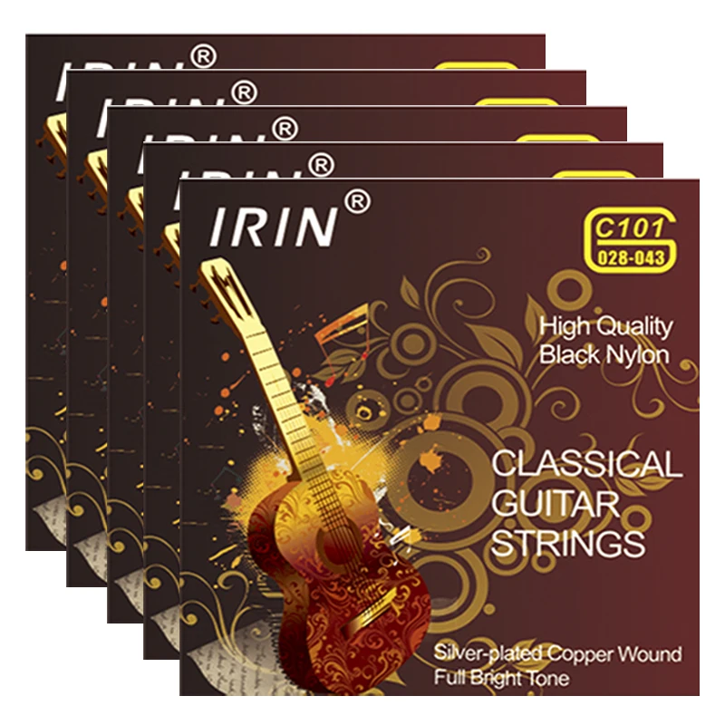 IRIN Set of 6 Nylon Guitar Strings - Classic Guitar Instrument Accessories