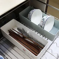 Rectangle Right Angle Storage Box with 3 Partitions - Stackable Drawer & Desktop Organizer for Jewelry, Makeup & Small Items 6