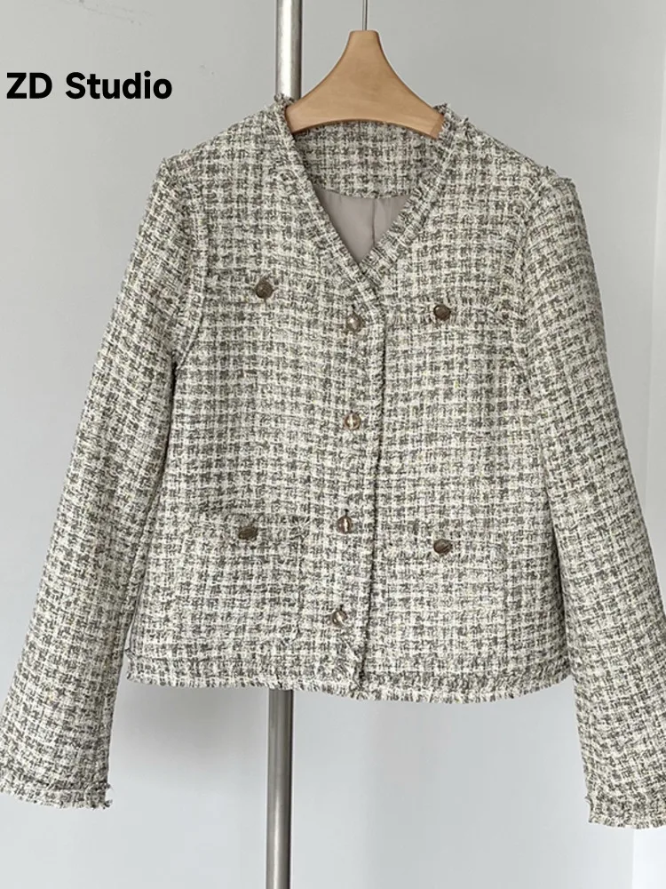 

[ZD Studio] Autumn Small Fragrant Coat High Grade Female Little Man 2023 New Casual Versatile Short Jacket