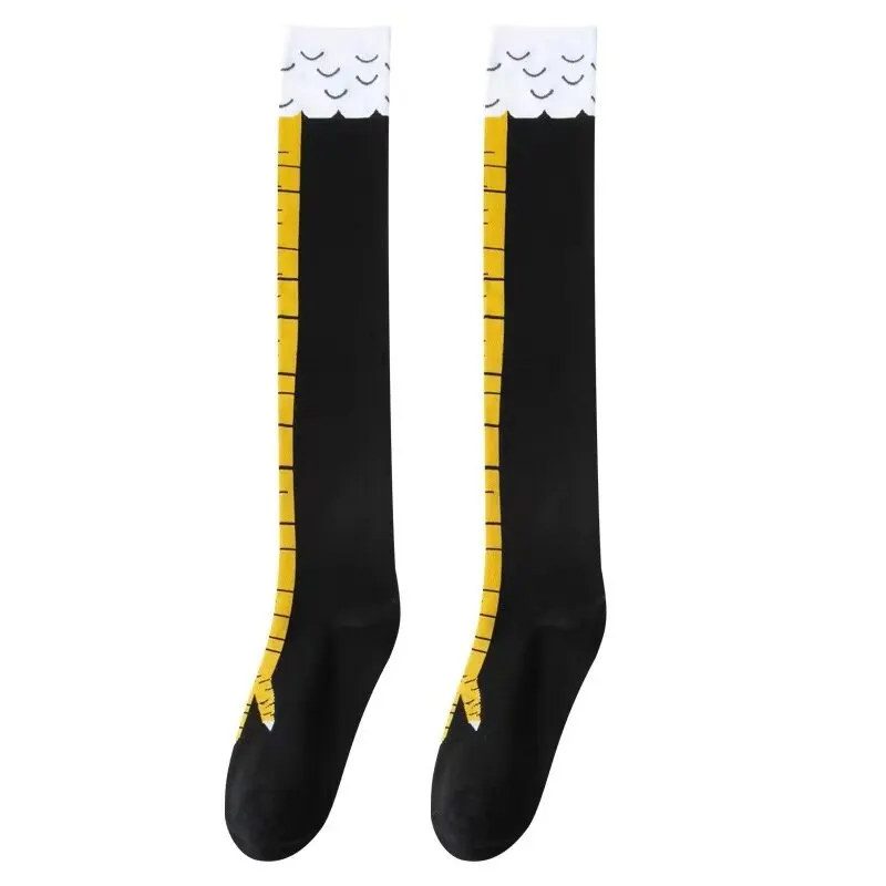 Funny Cute Chicken Feet Long Tube Socks Personality Thin Legs Design Hot Sale Unique Style for Fashion Lovers