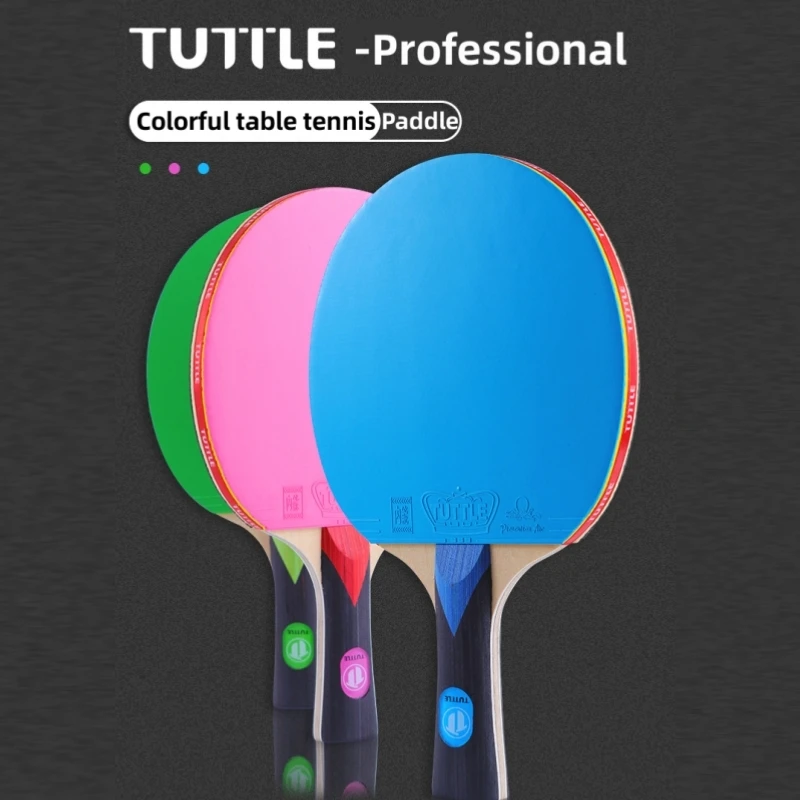 Tuttle Colorful Horizontal Grip Table Tennis Paddle Professional 7