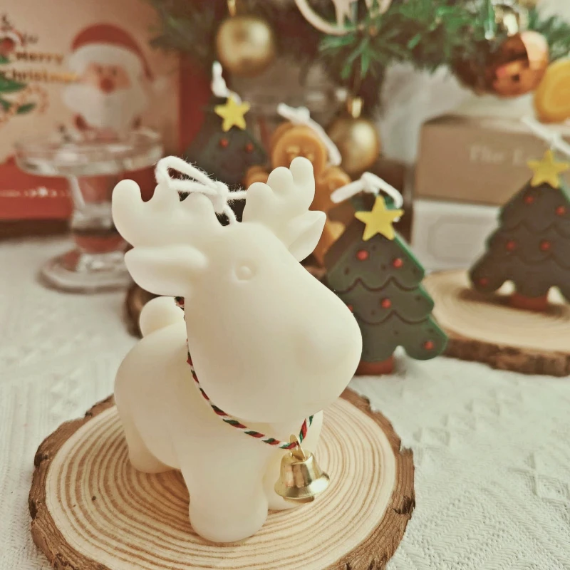 Orecchini Pendenti In Acrilico A Forma Di Omino Di Pan Di Zenzero Natalizio - Confezione Regalo In Sacchetto Di Velluto