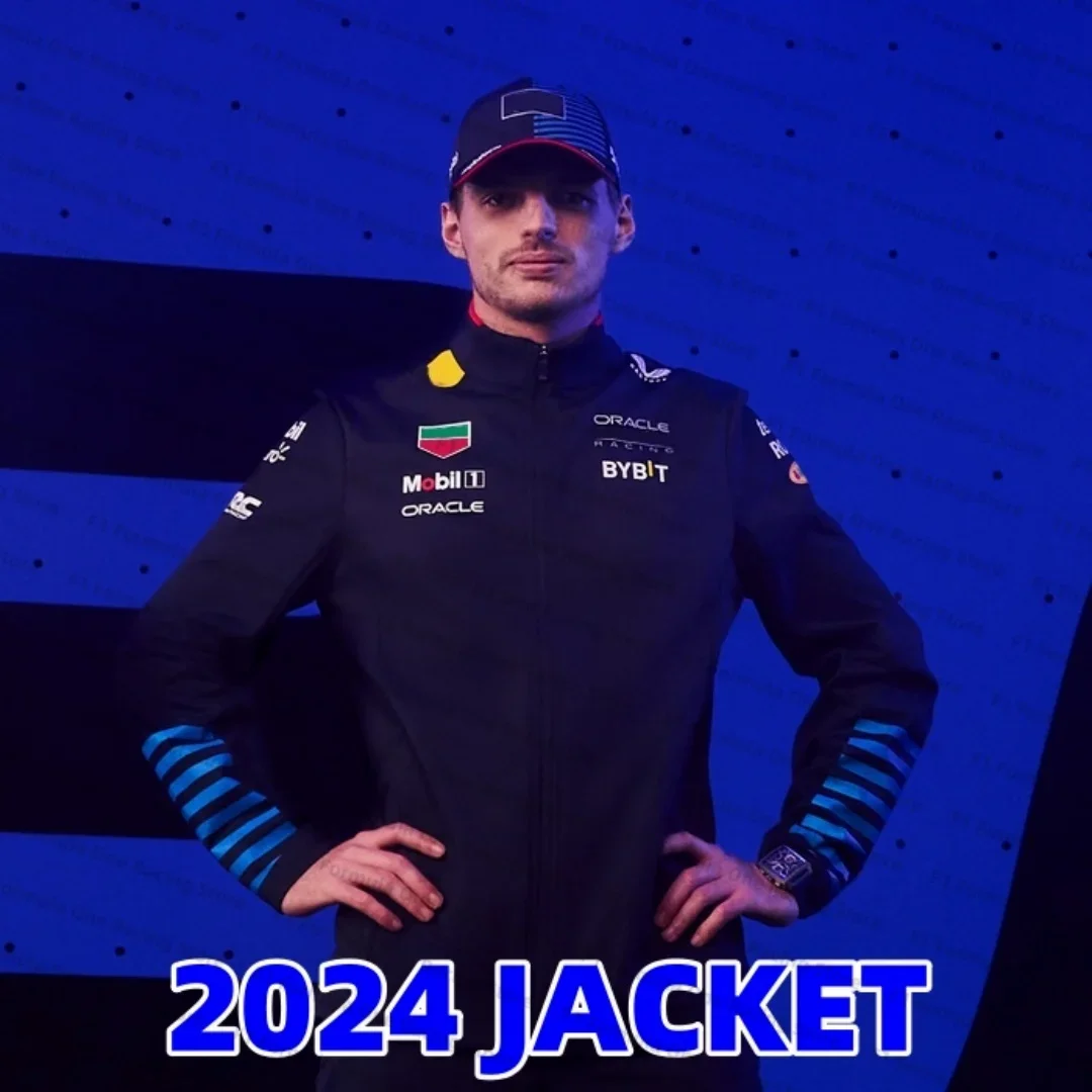 2024F1 Racing Sand Perez Race Car Full Zip Jacket Formula One Racing Suit Coat F1 Jack Moto Moto Uniform