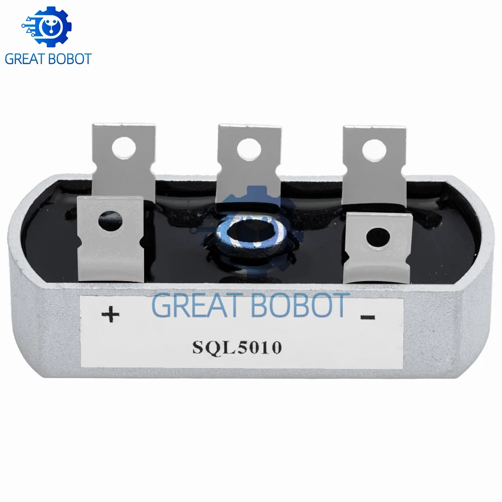 Diode Bridge Rectifier BS 50A 1200V Aluminum Metal Case 3 Phase