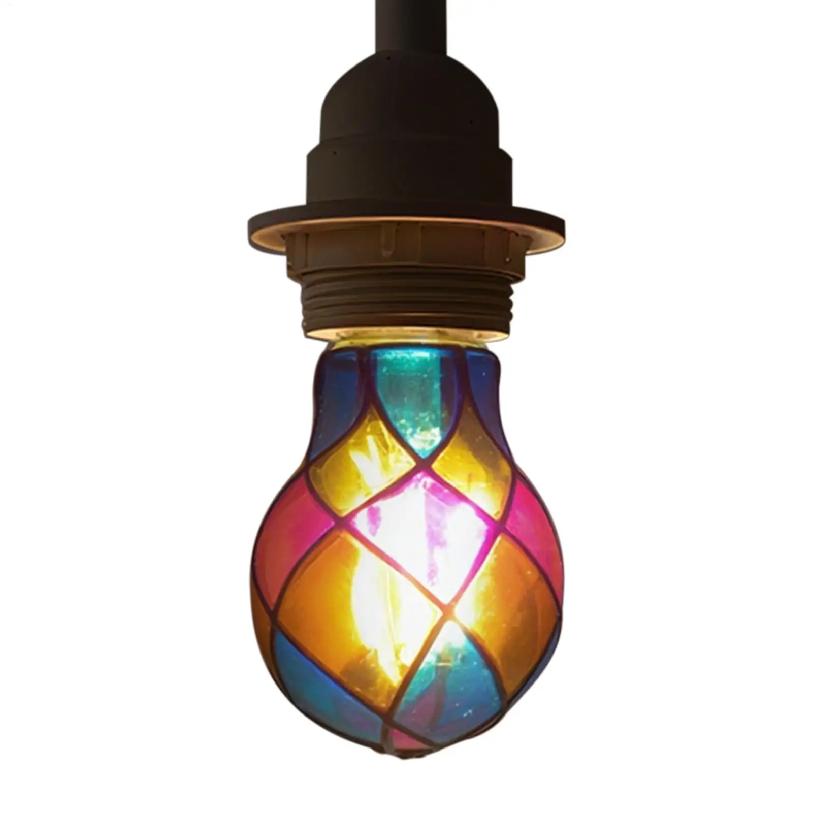 Stained Glass Light Bulb E26 E26 4W 120V Colorful LED Romantic Lighting For Christmas Party Festive Bedside Lamp Indoor decor