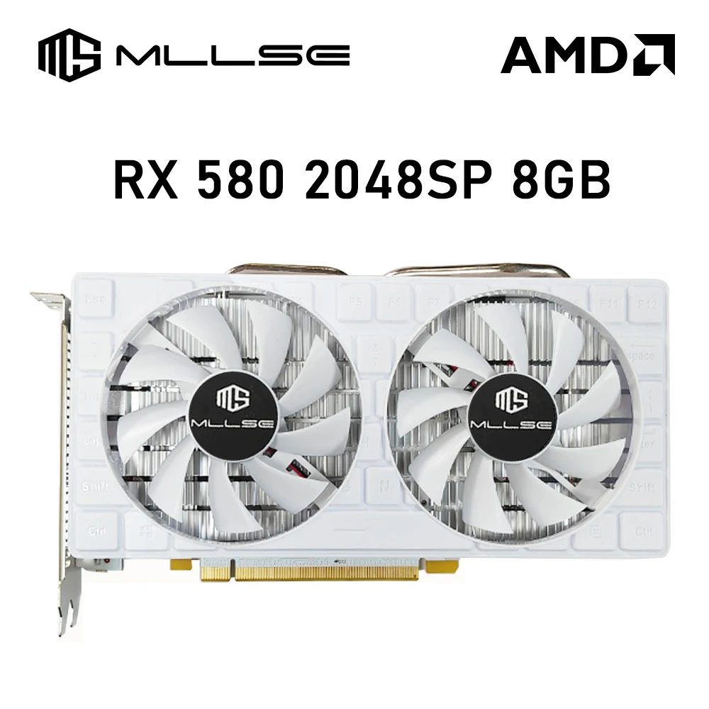 

Новая игровая Видеокарта MLLSE AMD Radeon RX 580 2048SP 8 ГБ GDDR5 256-bit PCIe 3,0x16 14 нм GPU оокарта Видеокарта