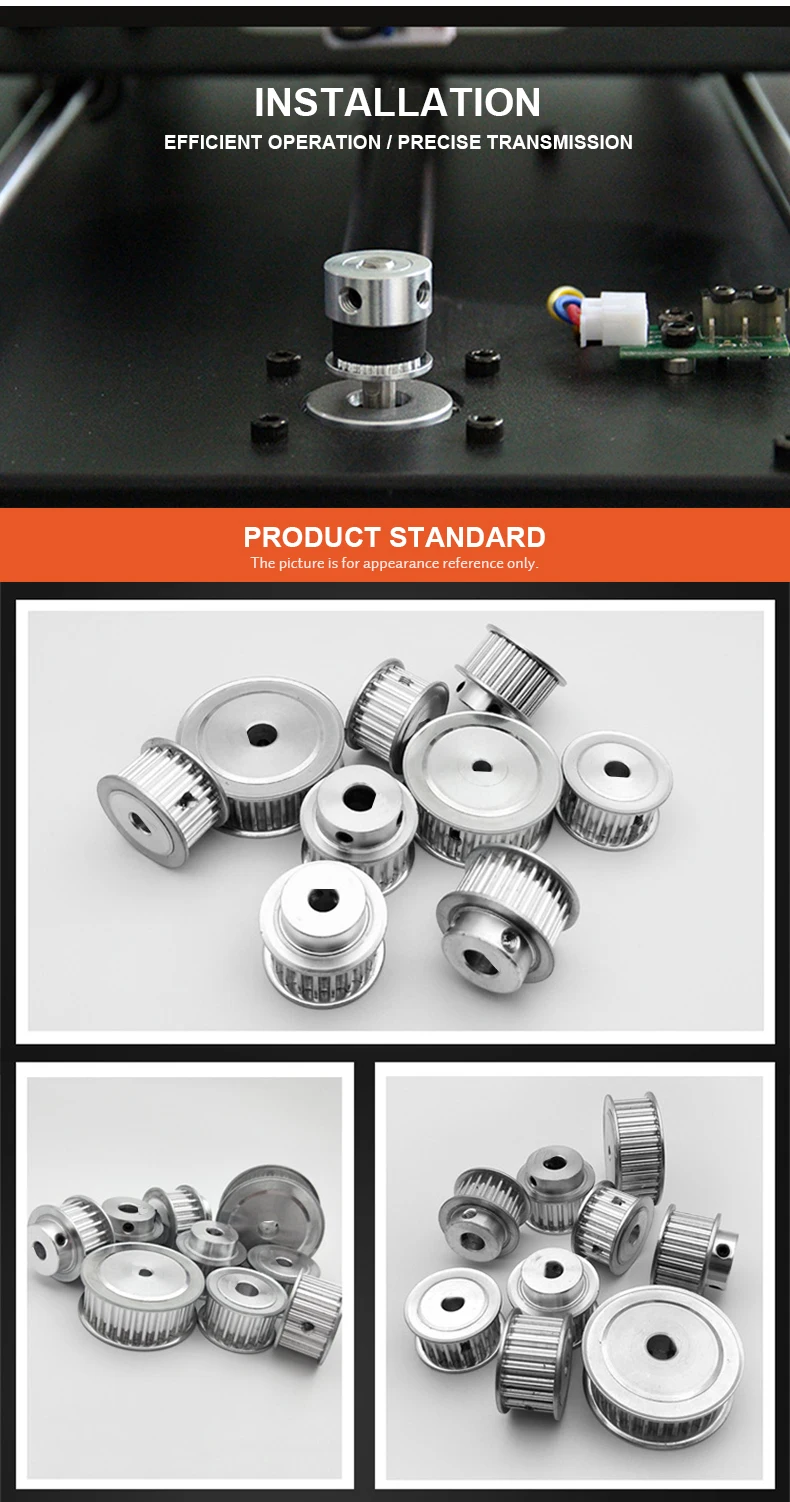 Description Picture 3 of item1PC MXL Timing Pulley 30T/32T/34T/35T/36T/38T Synchronous Wheel D-hole 5x4.5/6x5/6x5.5/8x7/8x7.5/10x9mm pitch 2.032mm