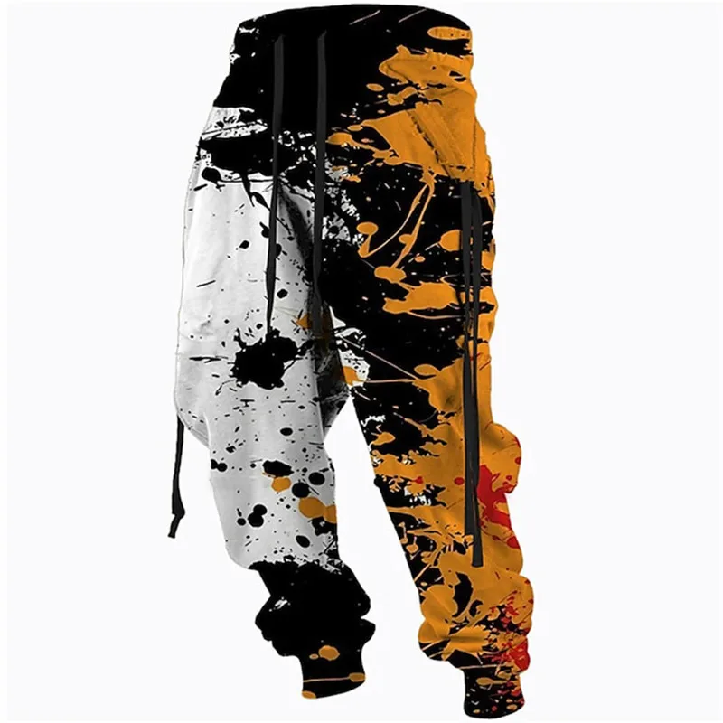 Graffiti Drawstring Long Men's Casual Sweatpants Joggers 3D Print