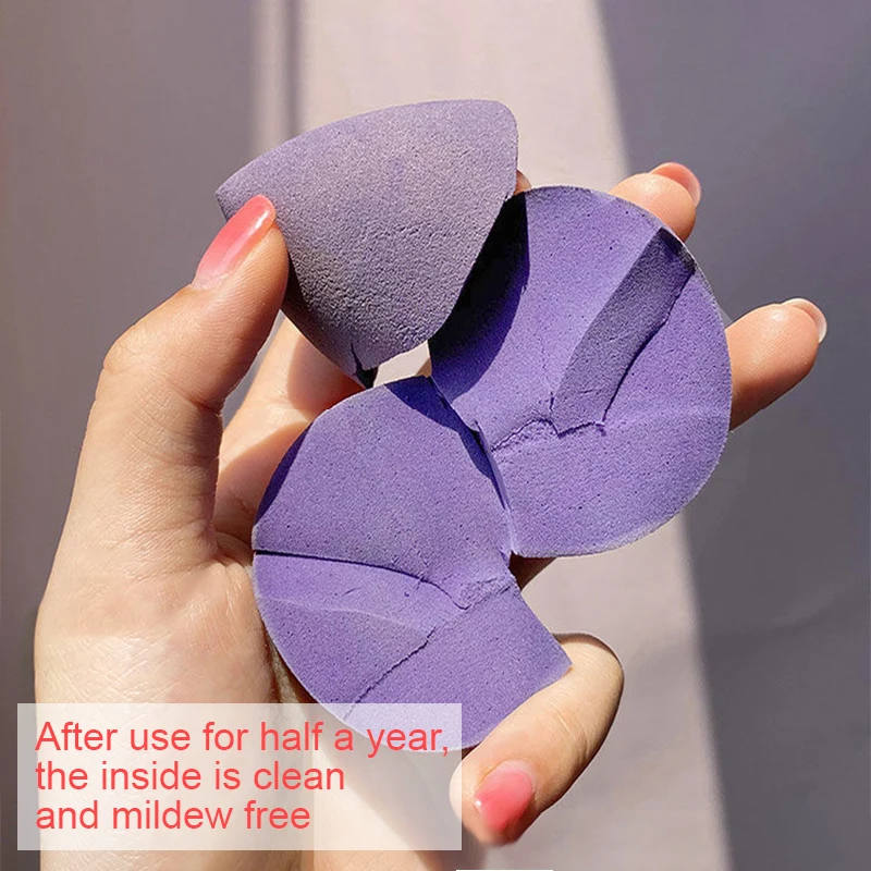 4pcs Makeup Blender Cosmetic Puff Makeup Tools Sponge With Storage Box Foundation Powder Sponge Beauty Tool Women Make Up