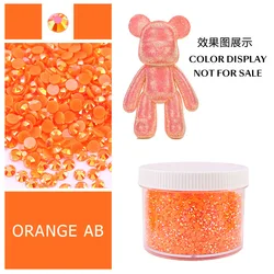 Large Box of Assorted Jelly AB Resin Non - Hot Fix Flat Back Rhinestones - 2mm 20000pcs (Jelly orange AB)