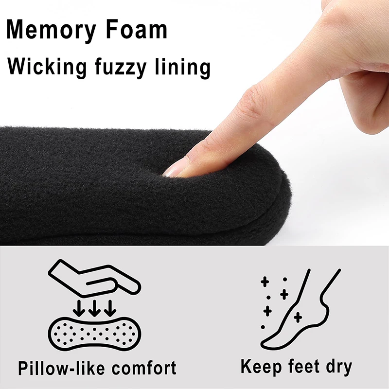Women Memory Foam Slippers with Soft Rubber Sole