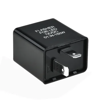 PVC Plastic LED Flasher Relay For Cars Or Motorcycles To Fix The Fast/rapid Flashing Turn Signal 0.02A-10A 12V LED Flasher Relay 1