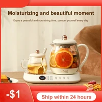 2024 Good New 1/0.25L Multi functional High Boron Heat Water Coffee Tea Timed Pot Electric Kettle Double Pot Home Office Gift 1