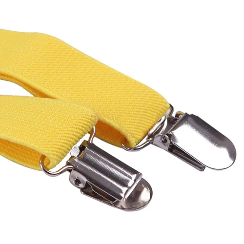 Solid Color Kids Suspenders Clip-on Straps Adjustable Elastic Y-Back Brace Children Boy Girl Braces Baby Wedding Tie Accessories
