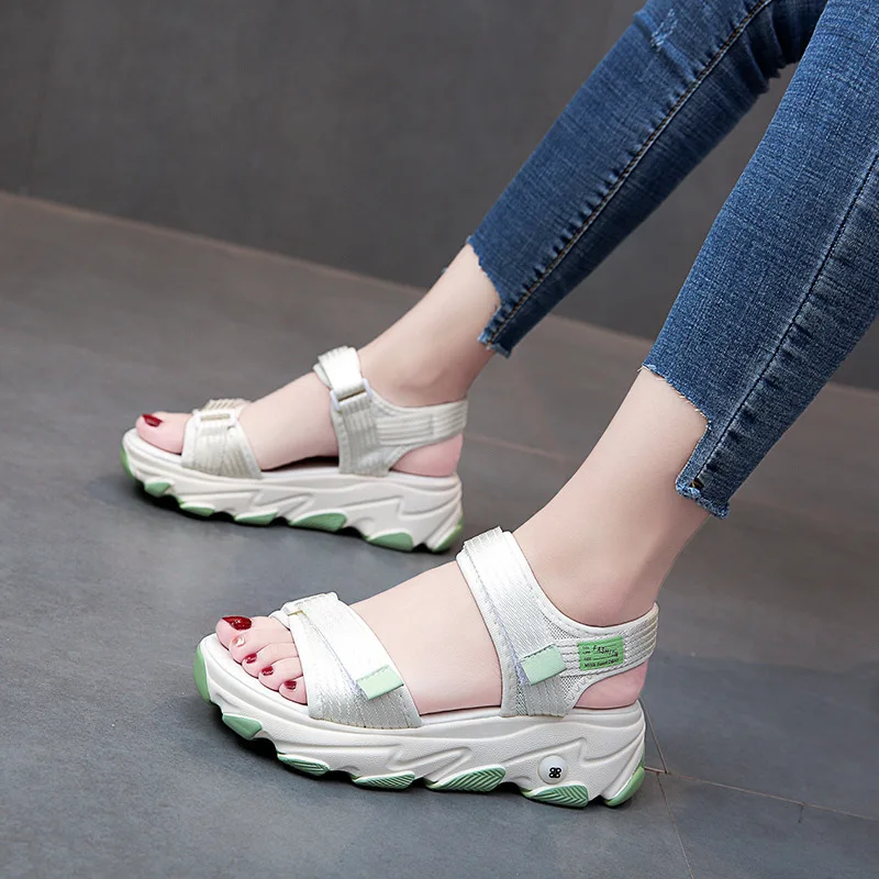 Sandals Women Shoes  New Summer Sports Daddy Fashion Casual Non-Slip Platform non-slip Beach Shoes Sandalias - 3