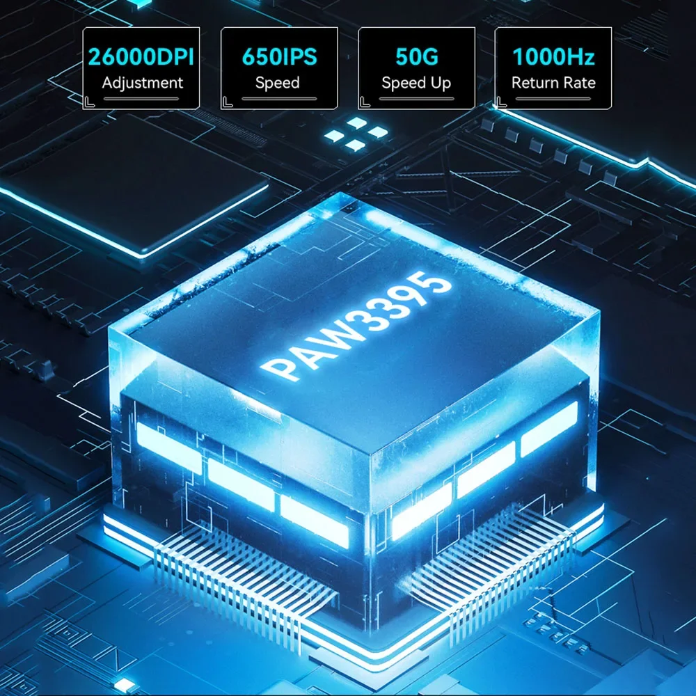 Attack Shark X3 Bluetooth Gaming Mouse PixArt PAW3395 26000dpi 2.4g Wireless Tri-Mode Connection Lightweight Macro