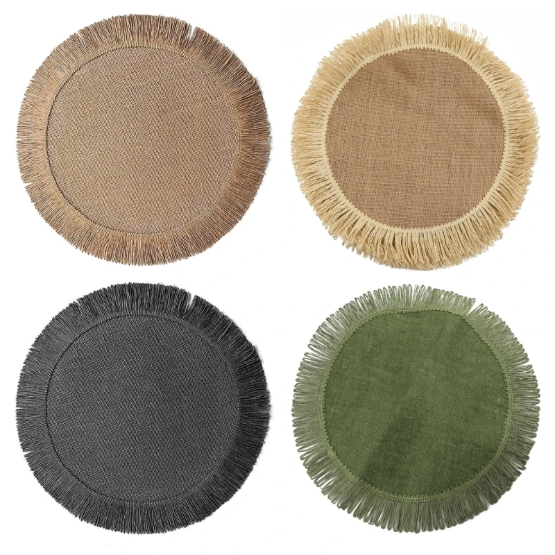 

Dining Table Mat Jute Placemats Cup Mat Table Decorations for Dining Table M6CE