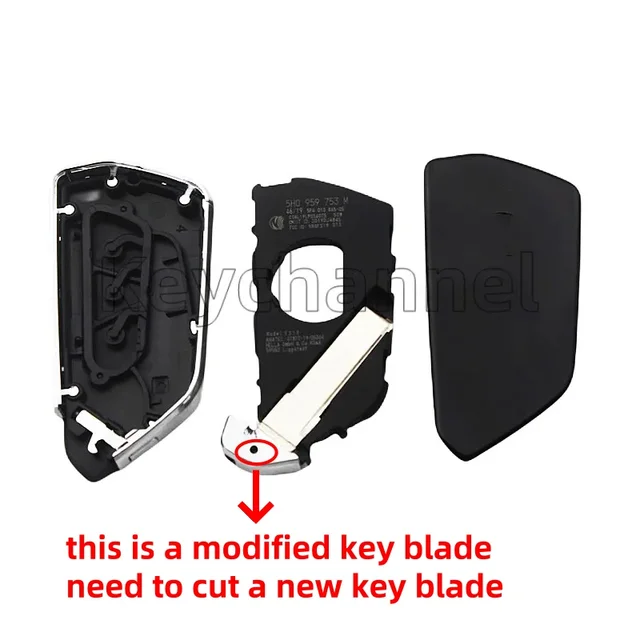 3 Button MQB Modified Car Key Shell Cover Keyless Remote Case Golf8 Style Casing for Golf Tiguan Polo Jetta Skoda Seat Smart Key 6
