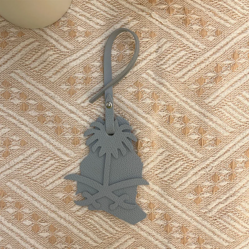 New Custom Name PU leather map coconut tree car pe...