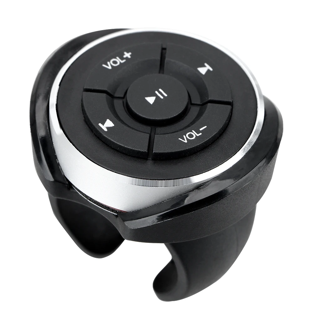 IOS Android Phone Tablet Motorcycle Bike Bluetooth Media Volume Button Car Steering Wheel Wireless Remote Controls