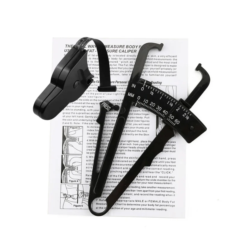 70mm Skinfold Body Fat Caliper Set With Measure TapeBody Skinfold