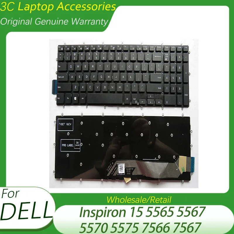Nuova Tastiera Usa Per Dell Inspiron 15 5565 5567 5570 5575 7566 7567 No-Retroilluminato