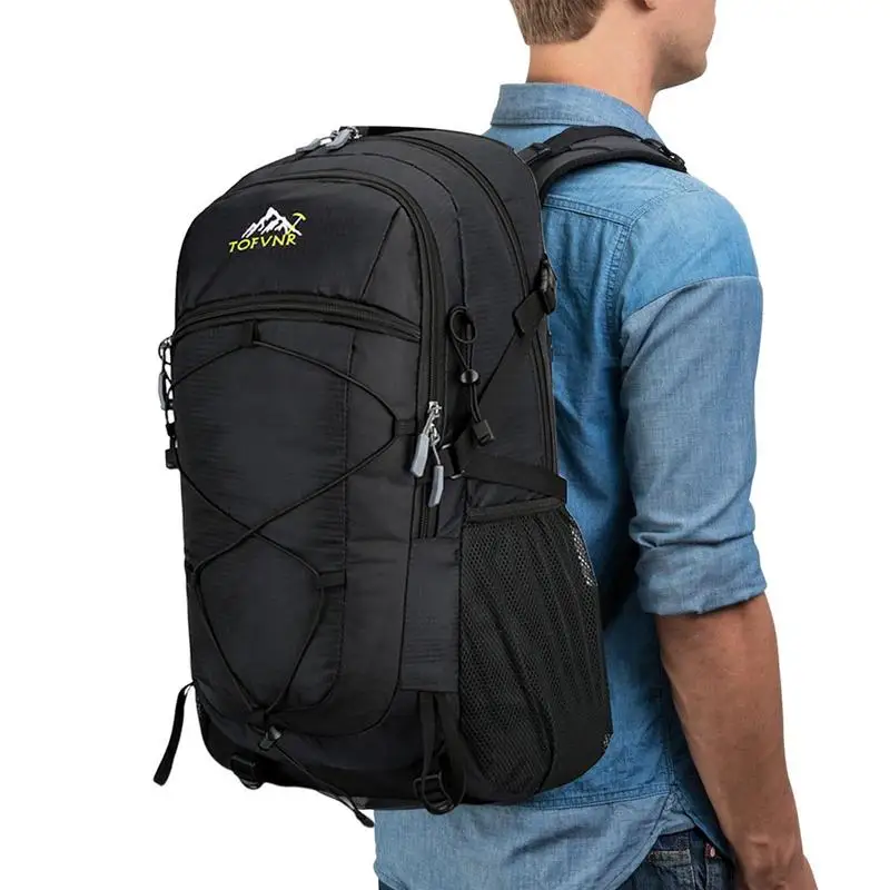 

Hiking Backpack Travel Hiking Daypack Casual Adjustable Shoulder Bag Dual Zippers Bag Large Sports Packsack For Picnic Camping
