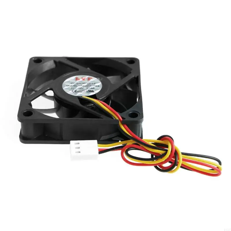 652F 60x60x15mm Fan 6015 12V for Brushless Computer Cooling Fan 3600RPM USB 3 Pin Sleeve Bearing PC Computer for Case Cool