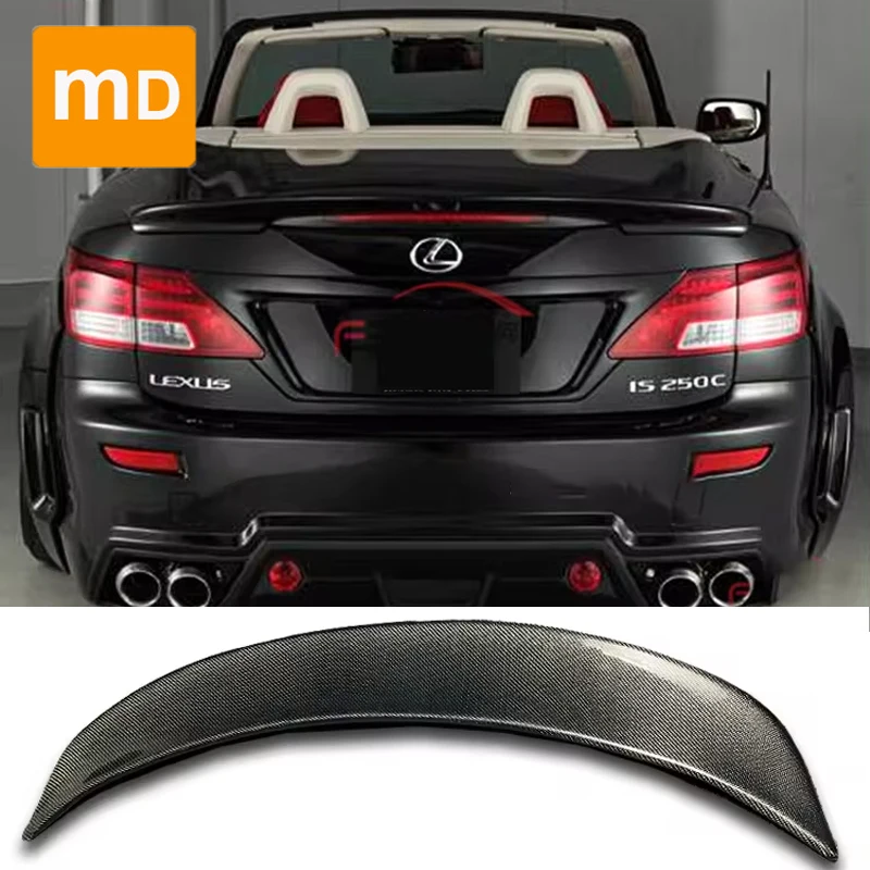 

Carbon Fiber Black Rear Spoiler Wing For 2006-2012 Lexus Is250c Is300c Spoiler Top Wings Black Lip Body Kit Car Accessories